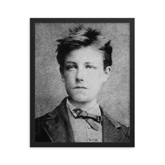 Arthur Rimbaud framed print on a plain backdrop in size 16"x20".