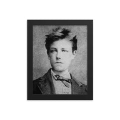 Arthur Rimbaud framed print on a plain backdrop in size 8"x10".