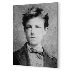 Arthur Rimbaud metal print mockup