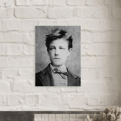 Arthur Rimbaud metal print mockup