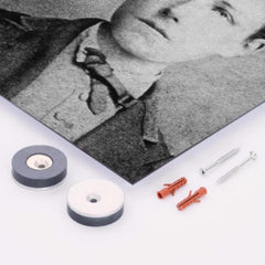 Arthur Rimbaud metal print mockup