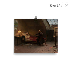 Artist's Death: The Last Friend by Zygmunt Andrychewicz, 1901 poster 4