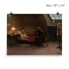 Artist's Death: The Last Friend by Zygmunt Andrychewicz, 1901 poster 5