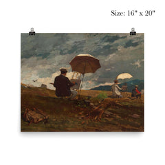 Artists Sketching in the White Mountains by Winslow Homer, 1868 poster 2