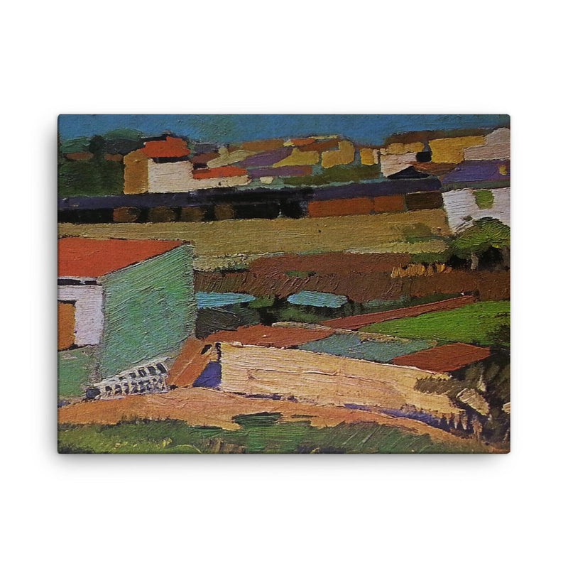 Arturo Checchi canvas print on a plain backdrop in size 18