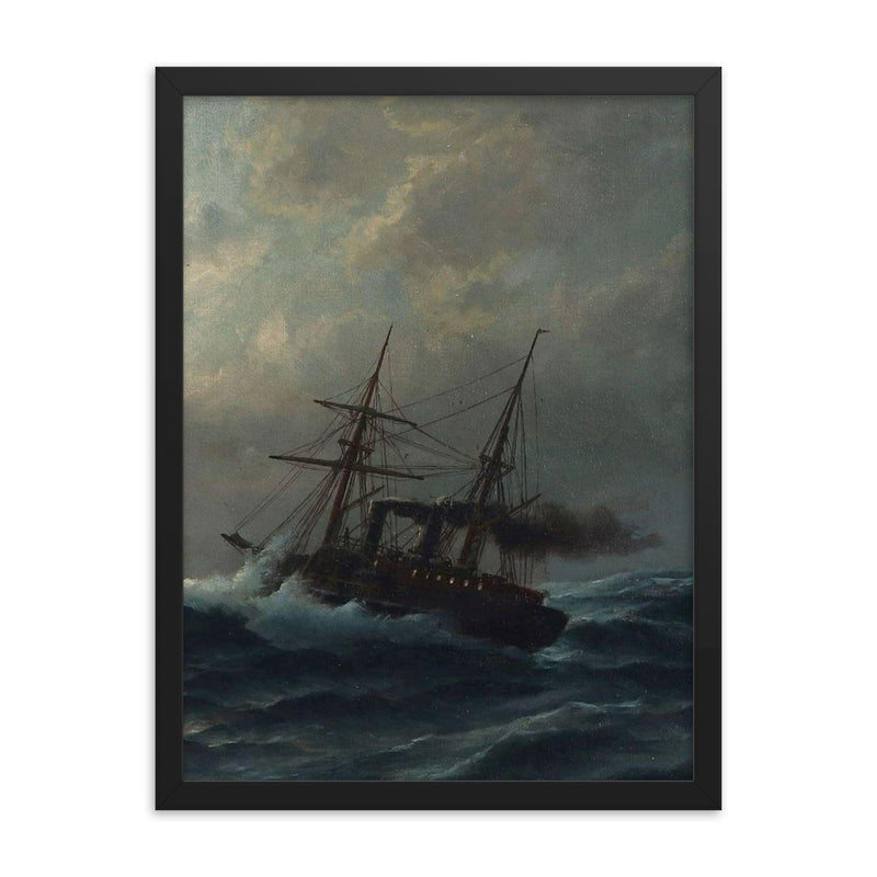 Artwork by Julius von Klever (1850-1924) framed print on a plain backdrop in size 18