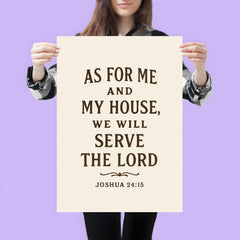 As for me and my house we will serve the Lord Joshua 2415 poster 3