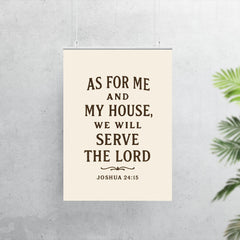 As for me and my house we will serve the Lord Joshua 2415 poster 7