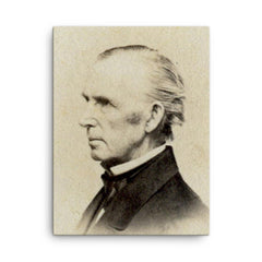 Asa Whitney canvas print on a plain backdrop in size 18"x24".