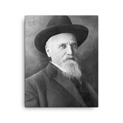 Asbury Harpending canvas print on a plain backdrop in size 16"x20".