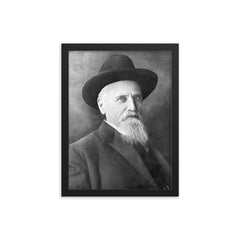 Asbury Harpending framed print on a plain backdrop in size 12"x16".