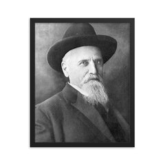 Asbury Harpending framed print on a plain backdrop in size 16"x20".