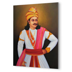 Ashoka the Great metal print mockup