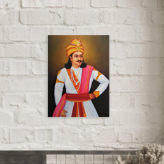 Ashoka the Great metal print mockup