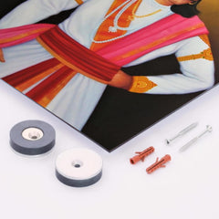 Ashoka the Great metal print mockup