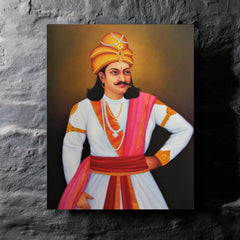 Ashoka the Great metal print mockup