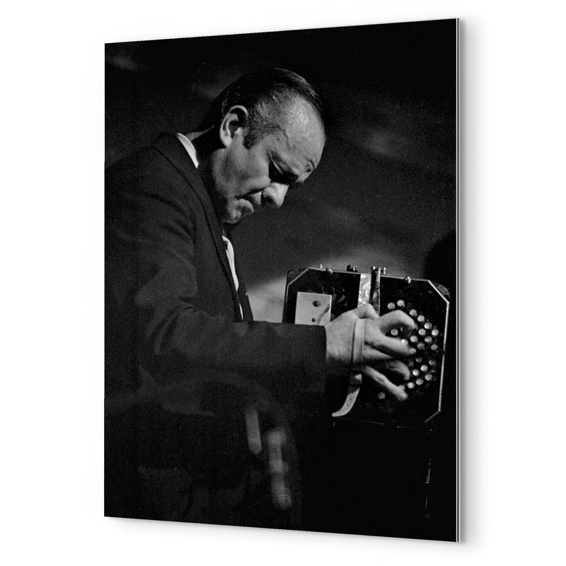 Astor Piazzolla metal print mockup