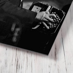 Astor Piazzolla metal print mockup