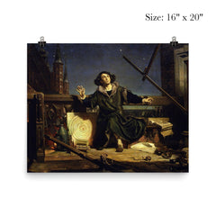 Astronomer Copernicus or a Conversation with God by Jan Matejko poster 2