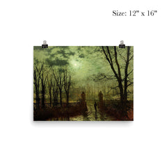 At The Park Gate by John Atkinson Grimshaw, 1878 poster 3