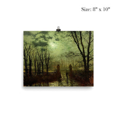 At The Park Gate by John Atkinson Grimshaw, 1878 poster 4