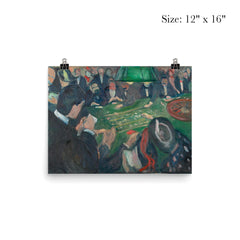 At the Roulette Table in Monte Carlo by Edvard Munch, 1892 poster 3