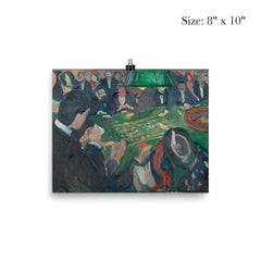 At the Roulette Table in Monte Carlo by Edvard Munch, 1892 poster 4
