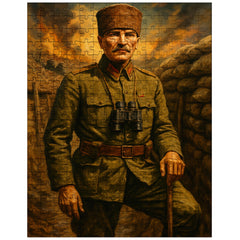 Atatürk Gallipoli trench portrait jigsaw puzzle