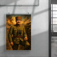 Atatürk Gallipoli trench portrait poster 4