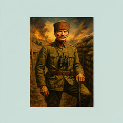 Atatürk Gallipoli trench portrait poster 8