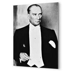 Ataturk (Mustafa Kemal Ataturk) metal print mockup