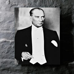 Ataturk (Mustafa Kemal Ataturk) metal print mockup