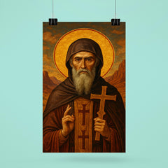 Athanasius contra mundum desert exile icon poster 6