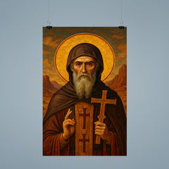 Athanasius contra mundum desert exile icon poster 9