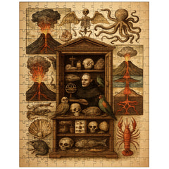 Athanasius Kircher cabinet of wonders and volcanic diagrams jigsaw puzzle