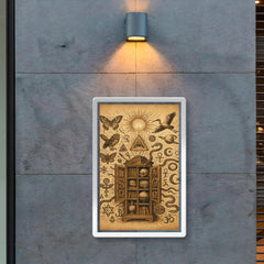 Athanasius Kircher cabinet of wonders exploding with symbols poster 2