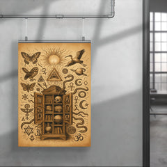 Athanasius Kircher cabinet of wonders exploding with symbols poster 4