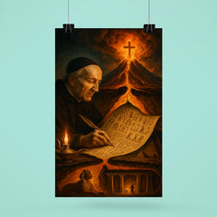 Athanasius Kircher decoding Egypt beneath volcano cross section poster 6