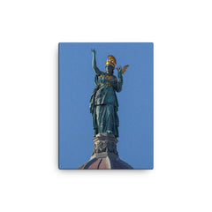 Athena by Johannes Benk canvas print on a plain backdrop in size 12"x16".