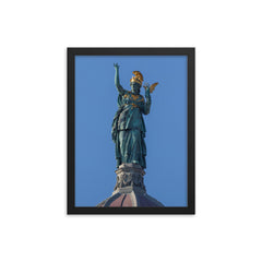 Athena by Johannes Benk framed print on a plain backdrop in size 12"x16".