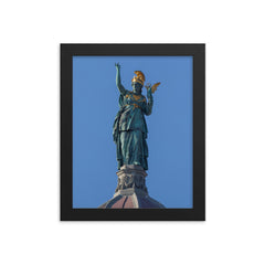 Athena by Johannes Benk framed print on a plain backdrop in size 8"x10".