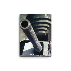 Atlantic Wall canvas print on a plain backdrop in size 12"x16".