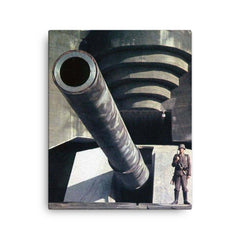 Atlantic Wall canvas print on a plain backdrop in size 16"x20".
