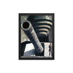 Atlantic Wall framed print on a plain backdrop in size 12"x16".