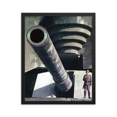 Atlantic Wall framed print on a plain backdrop in size 16"x20".