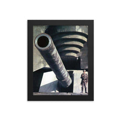 Atlantic Wall framed print on a plain backdrop in size 8"x10".