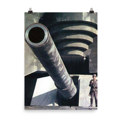 Atlantic Wall poster on a plain backdrop in size 8"x10".