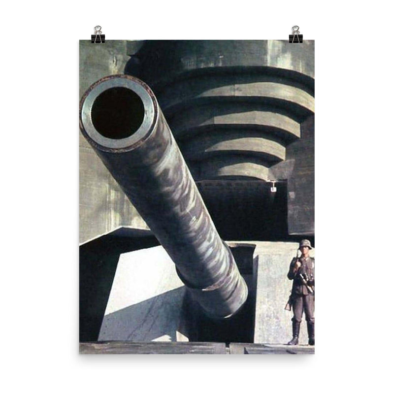 Atlantic Wall poster on a plain backdrop in size 8