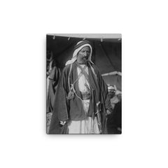 Auda Abu Tayi canvas print on a plain backdrop in size 12"x16".