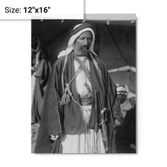 Auda Abu Tayi metal print on a plain backdrop in size 12"x16".